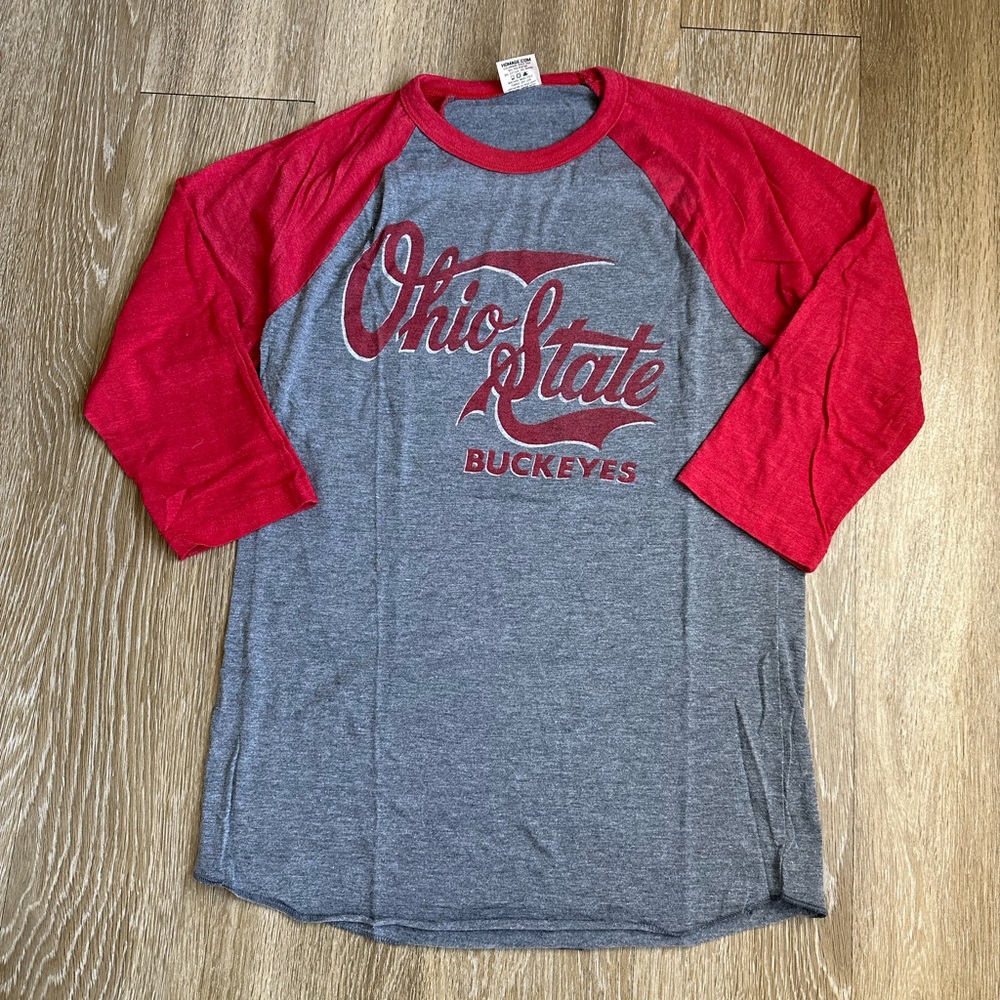 HOMAGE Ohio State 3/4 Sleeve Tee